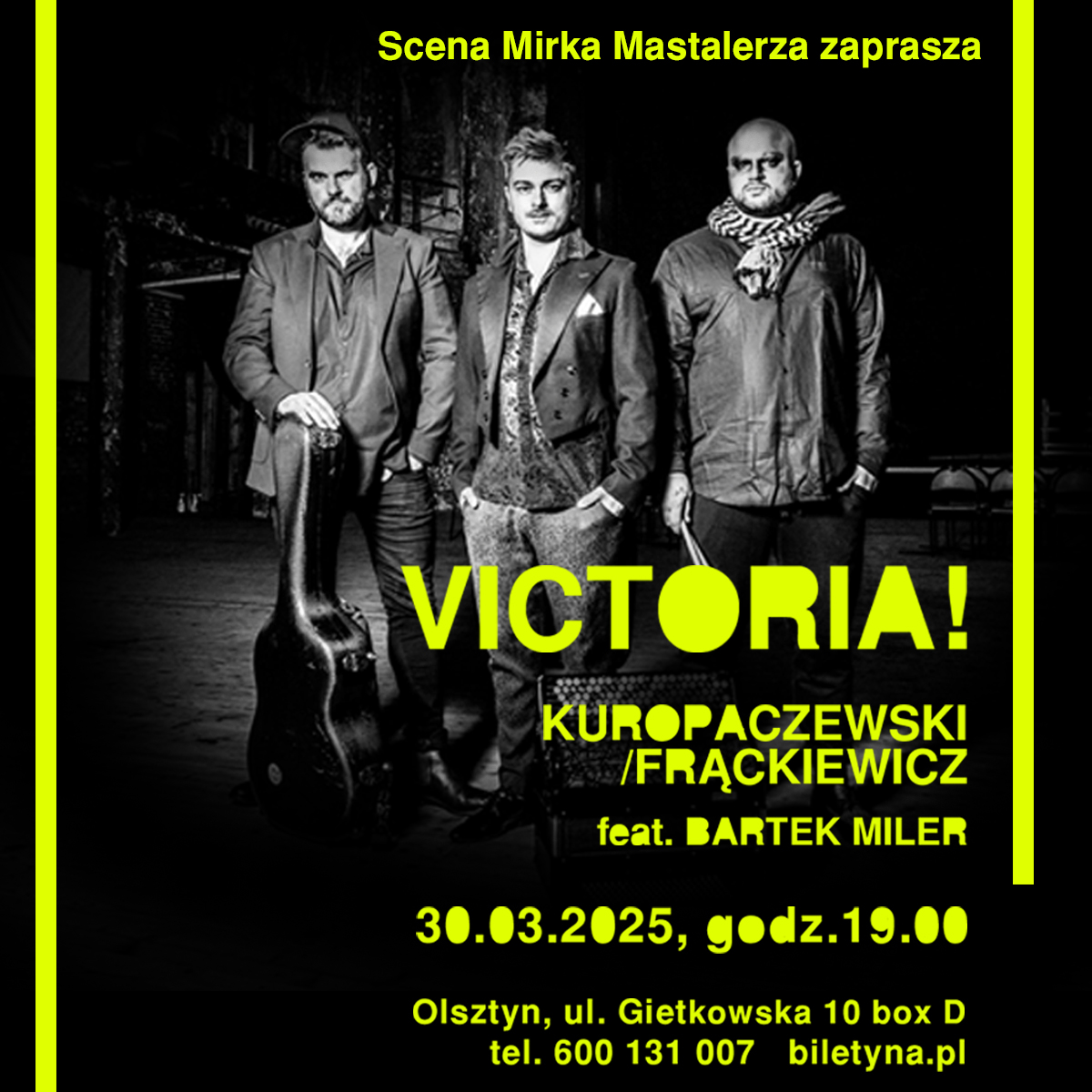 Read more about the article Łukasz Kuropaczewski & Maciej Frąckiewicz feat. Bartek Miller -VICTORIA !